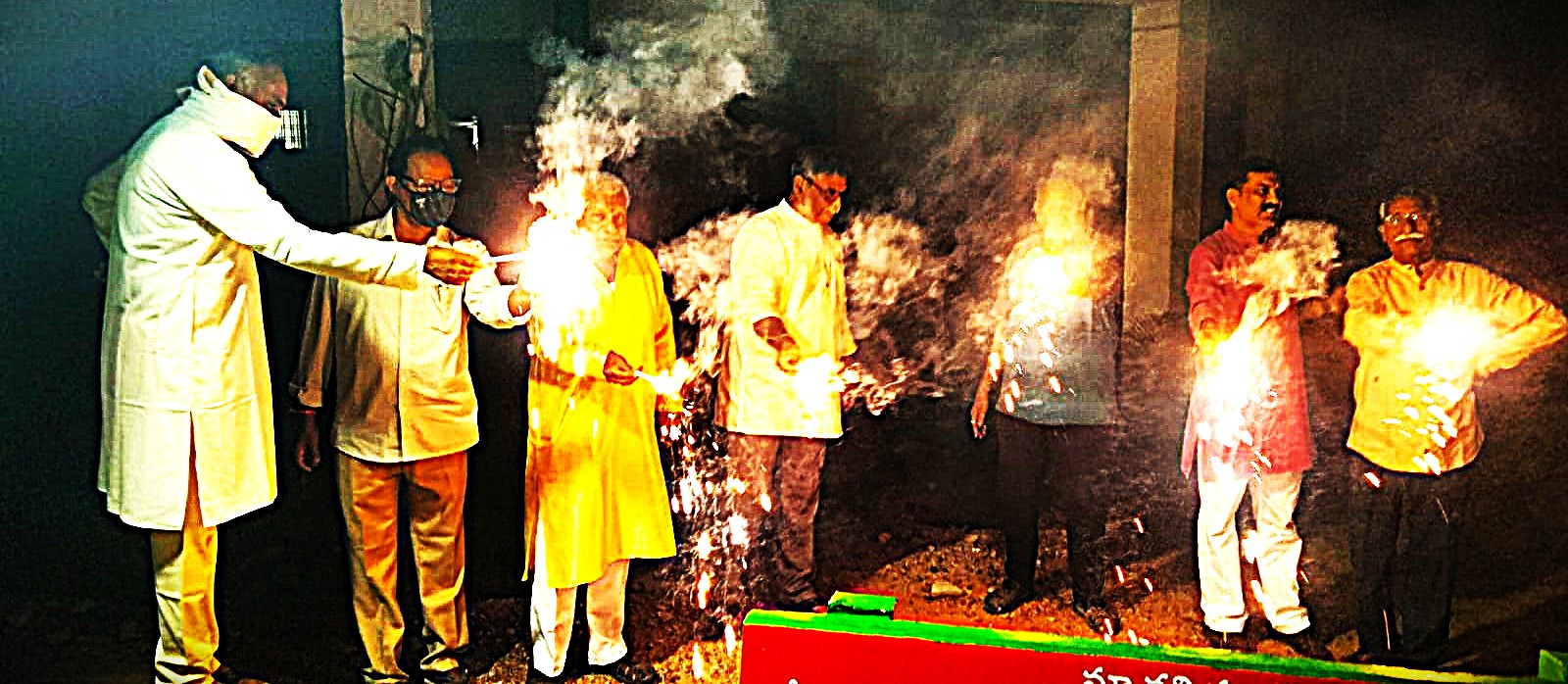 5. Lighting crakers by senior citizens .jpg